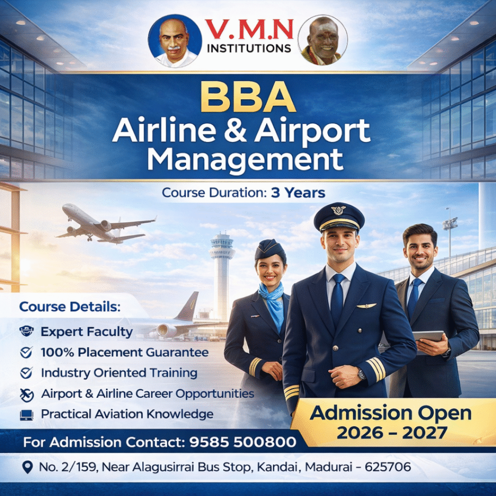 BBA Airline & Airport Management in Madurai – Build Your Global Aviation Career