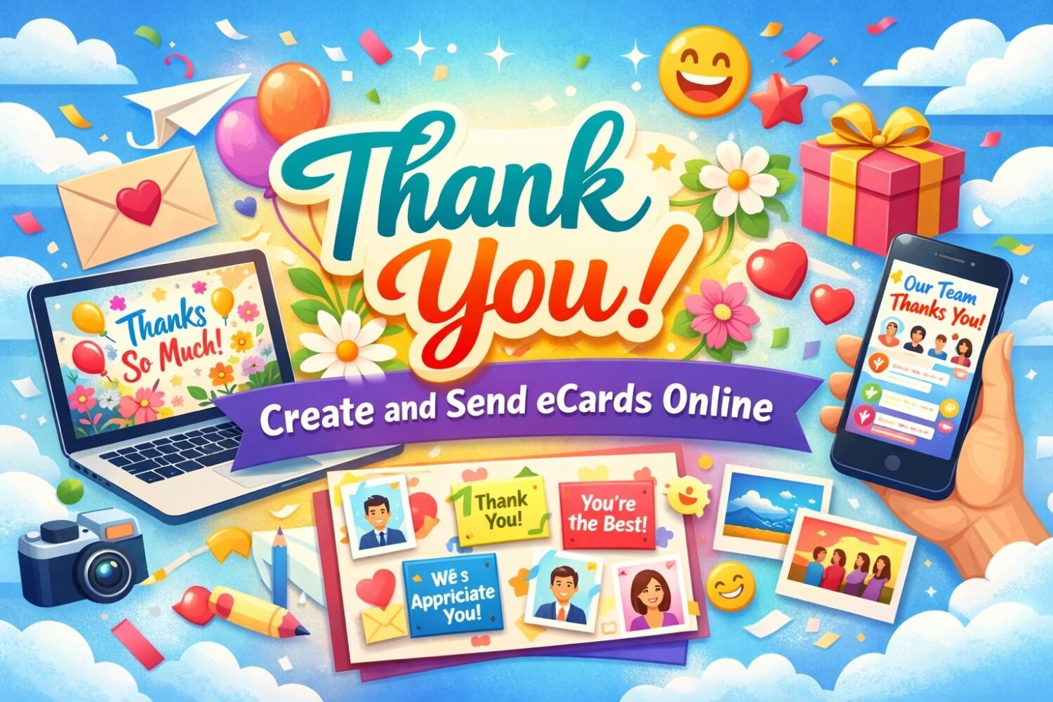 Share Appreciation with a Virtual Thank You Card from Group