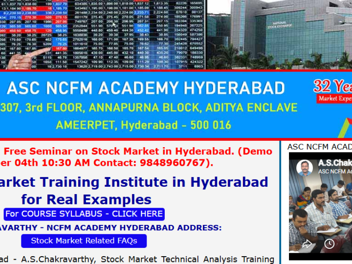 Best stock market training institute in hyderabad for beginners