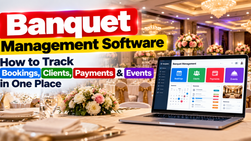 Banquet Management Software: How to Track Bookings, Clients, Payments & Events in One Place