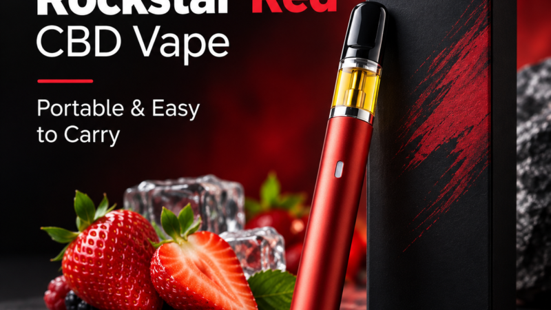 Rockstar Red CBD Vape – Flavorful & Portable Design