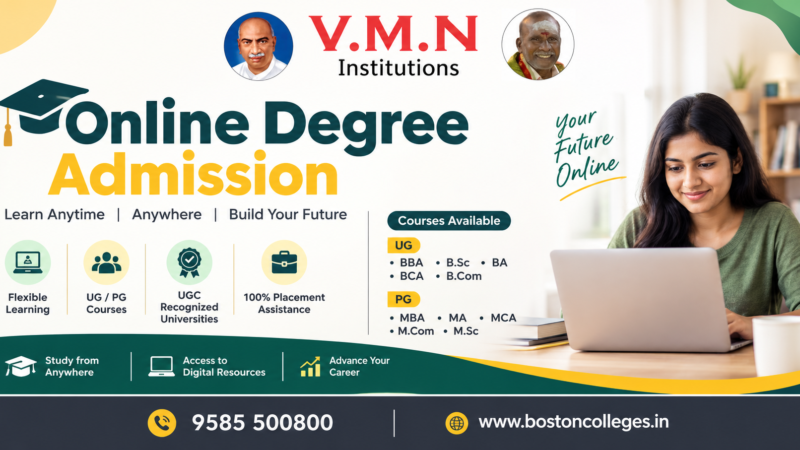Best Online Degree Courses in Tamil Nadu: What Students Should Know Before Admission