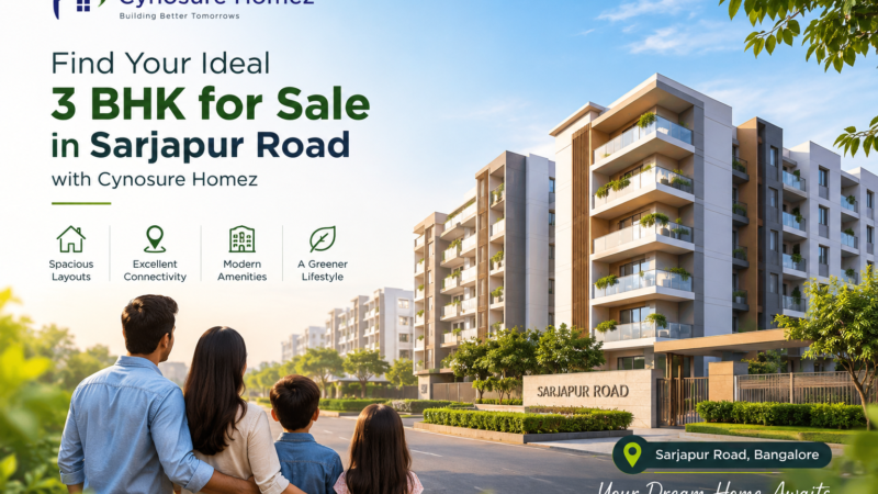 Find Your Ideal 3 BHK for Sale in Sarjapur Road with Cynosure Homez