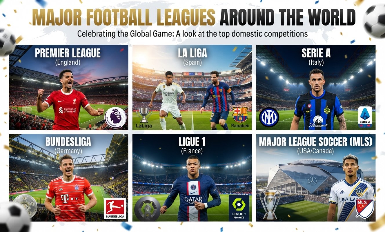 Major Football Leagues Around the World