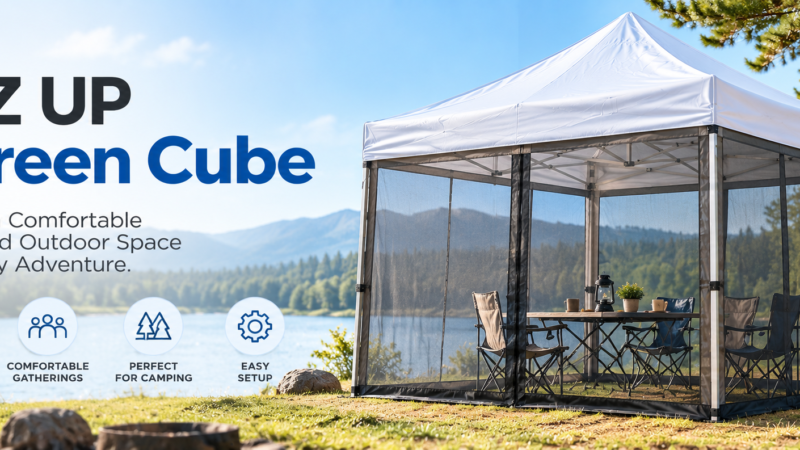 LED Screen Cube for Outdoor Camping and Recreation