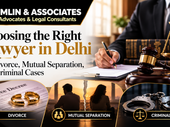 Choosing the Right Lawyer in Delhi for Divorce, Mutual Separation, and Criminal Cases