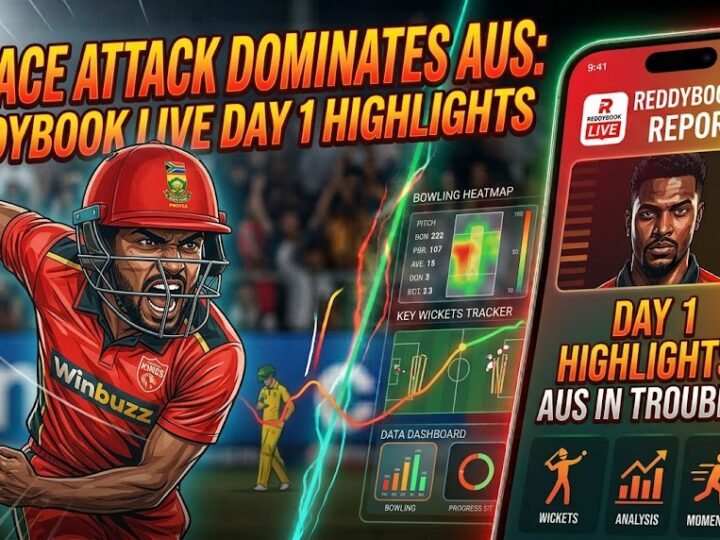 South Africa’s Pace Attack Dominates Australia as Reddybook Live Covers Day 1 Highlights