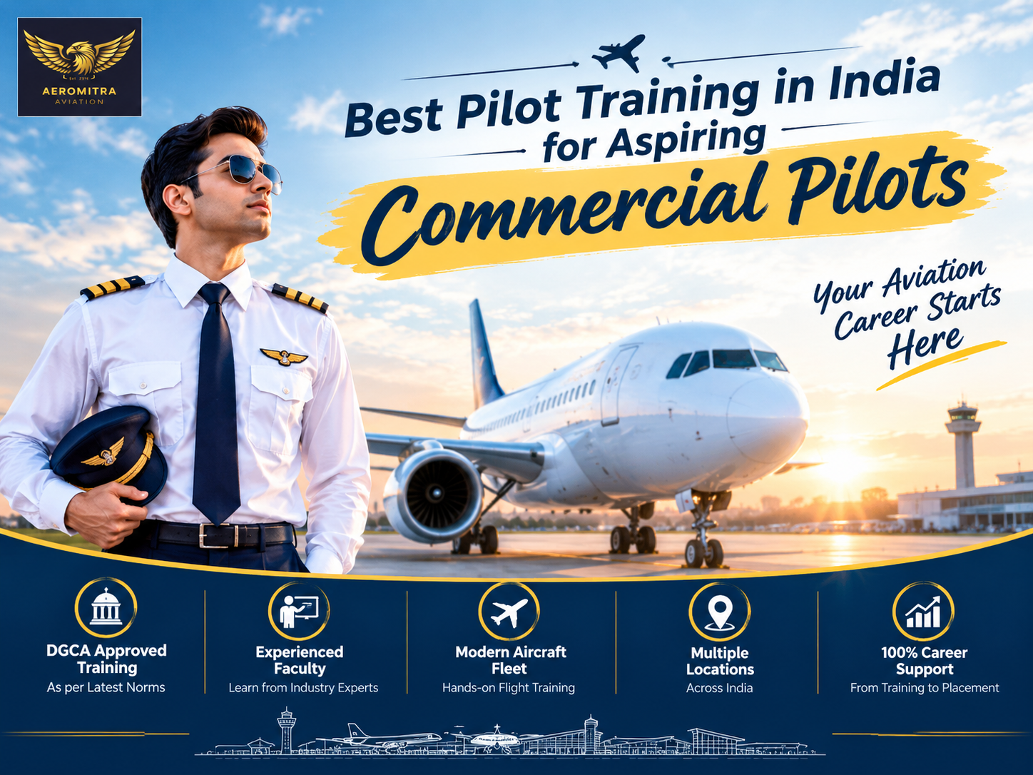 Best Pilot Training in India for Aspiring Commercial Pilots