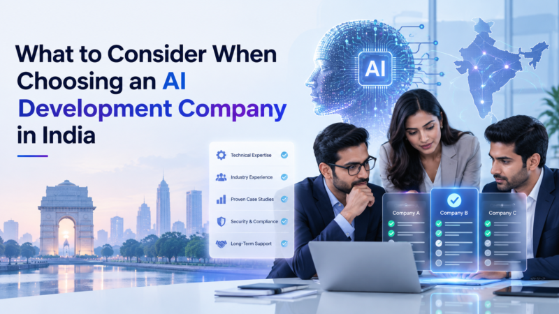 What to Consider When Choosing an AI Development Company in India