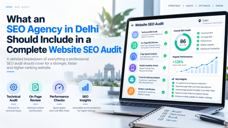 What an SEO Agency in Delhi Should Include in a Complete Website SEO Audit