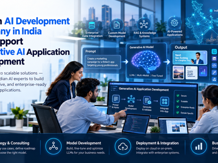 How an AI Development Company in India Can Support Generative AI Application Development