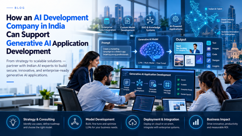 How an AI Development Company in India Can Support Generative AI Application Development