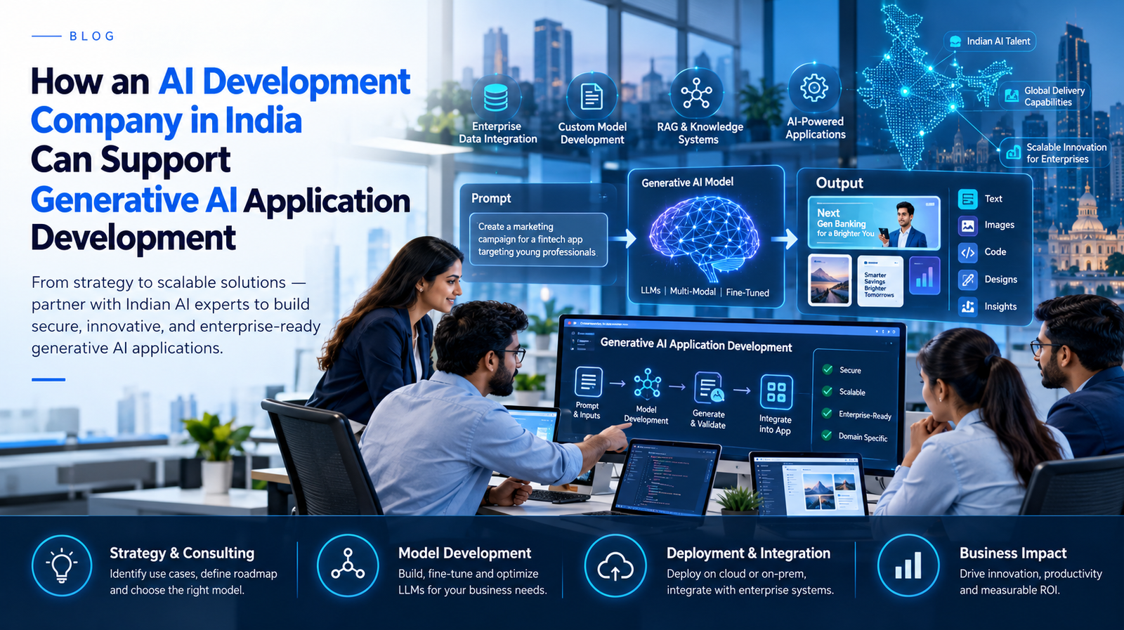 How an AI Development Company in India Can Support Generative AI Application Development