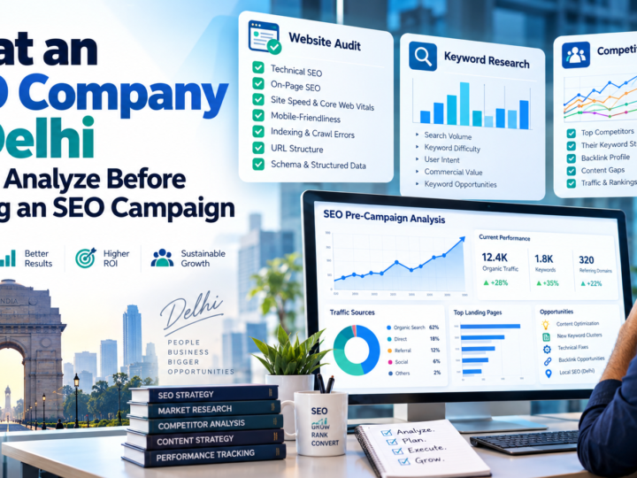 What an SEO Company in Delhi Should Analyze Before Starting an SEO Campaign