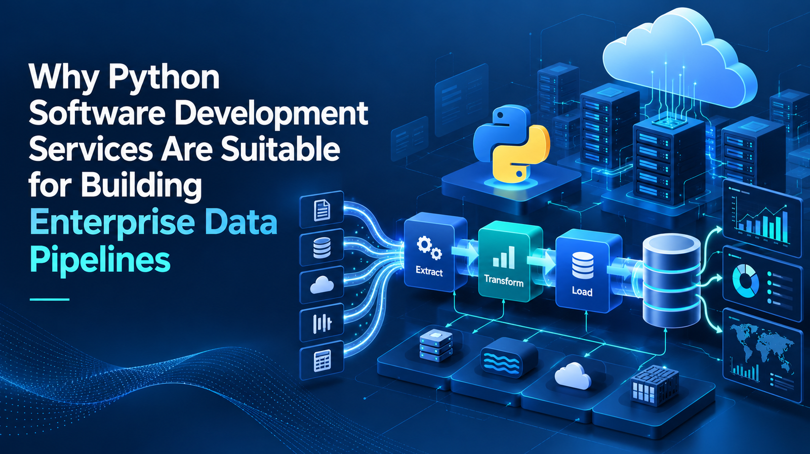 Why Python Software Development Services Are Suitable for Building Enterprise Data Pipelines