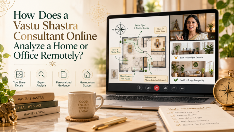 How Does a Vastu Shastra Consultant Online Analyze a Home or Office Remotely?