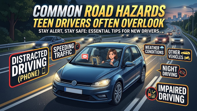 Common Road Hazards Teen Drivers Often Overlook