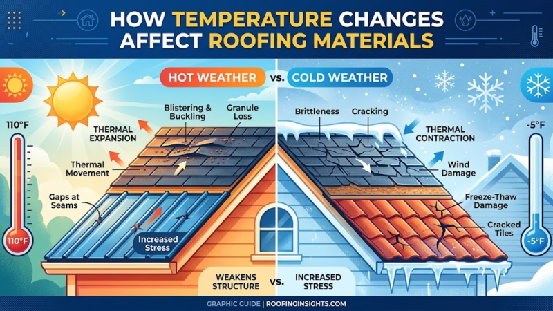 How Temperature Changes Affect Roofing Materials