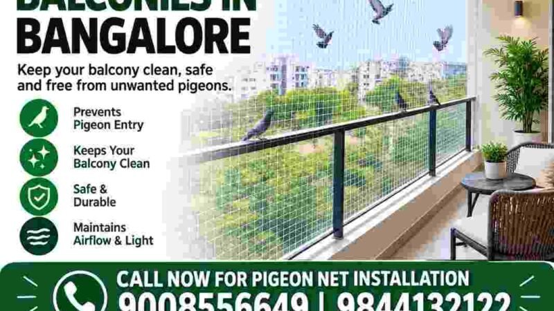 pigeon nets for balconies in bangalore