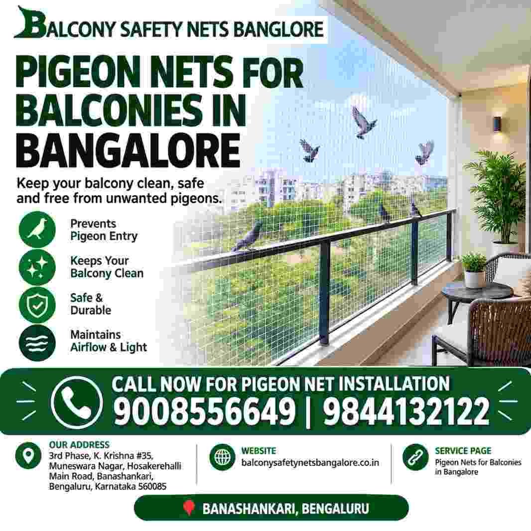 pigeon nets for balconies in bangalore