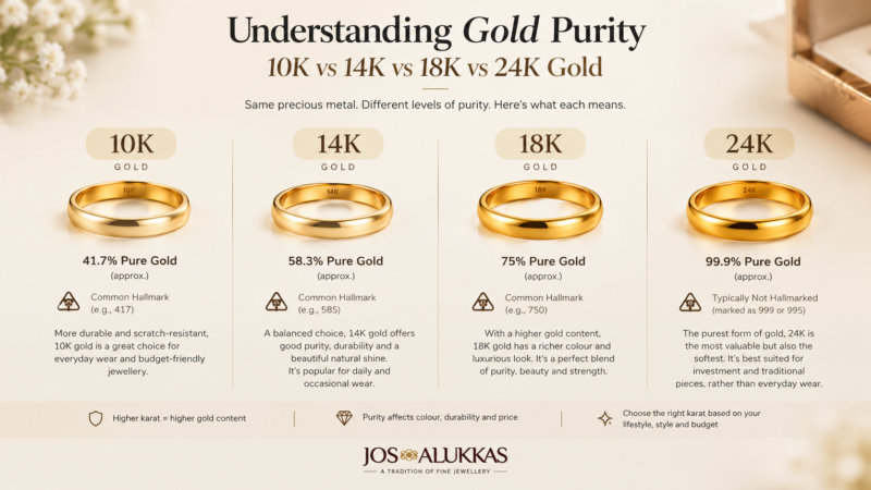 Understanding Gold Purity: 10K vs 14K vs 18K vs 24K Gold