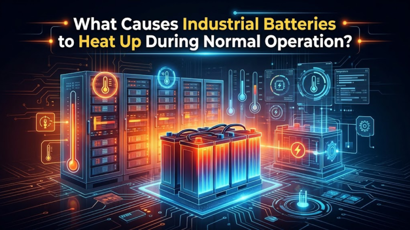 What Causes Industrial Batteries to Heat Up During Normal Operation?